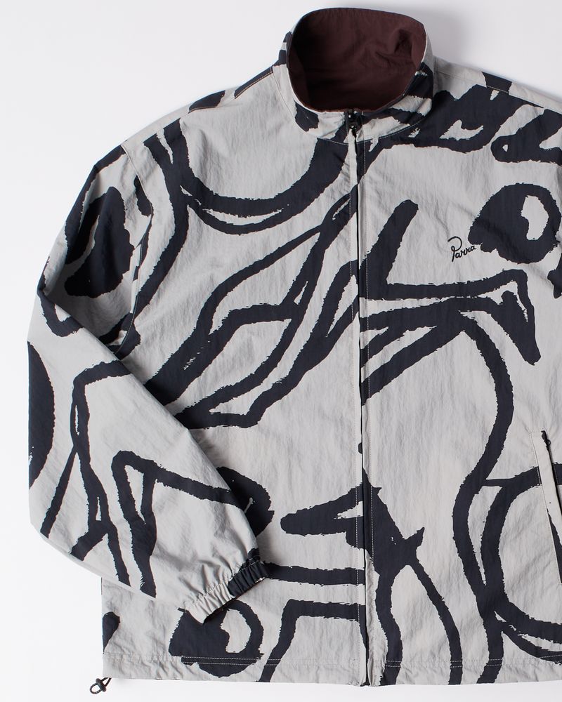By Parra Freak Scene Reversible Track Top Grey