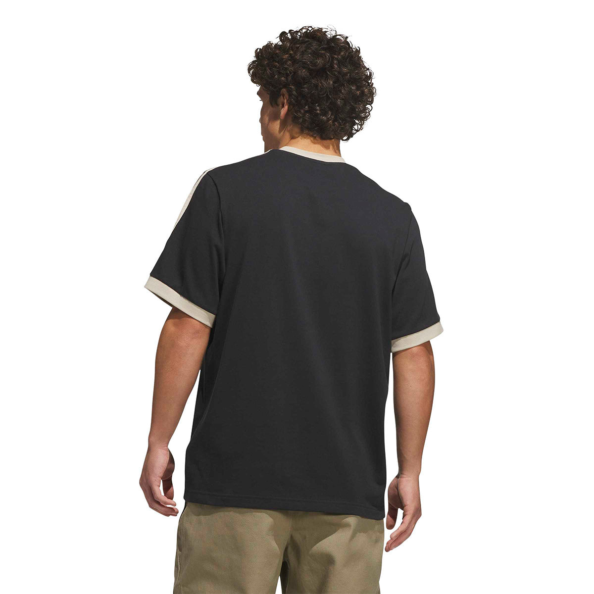 Adidas FSBS Ringer T-Shirt Black/Khaki Three