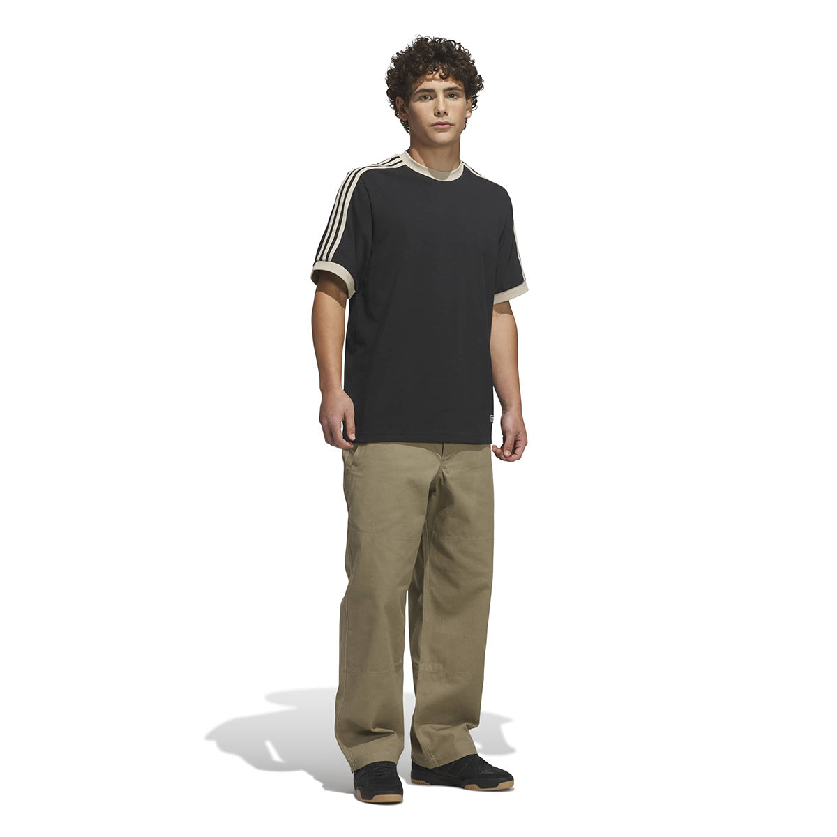 Adidas FSBS Ringer T-Shirt Black/Khaki Three