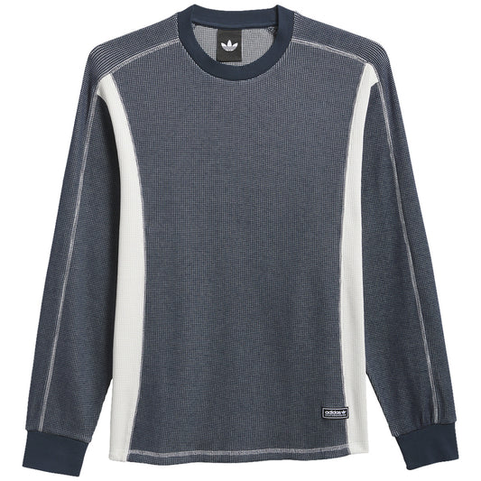 Adidas FSBS Waffle Longsleeve Shirt Aurora Ink/Orbit Grey