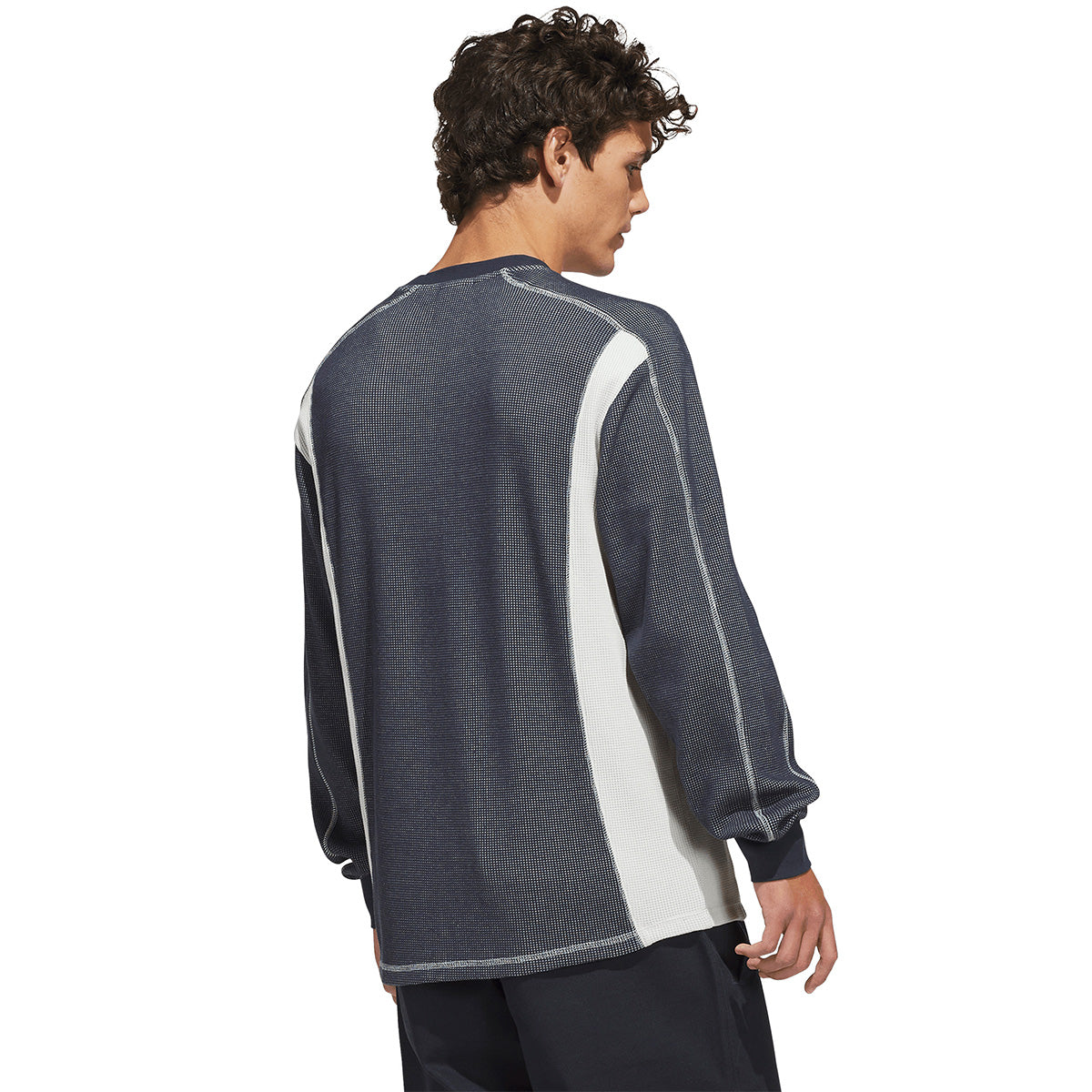 Adidas FSBS Waffle Longsleeve Shirt Aurora Ink/Orbit Grey