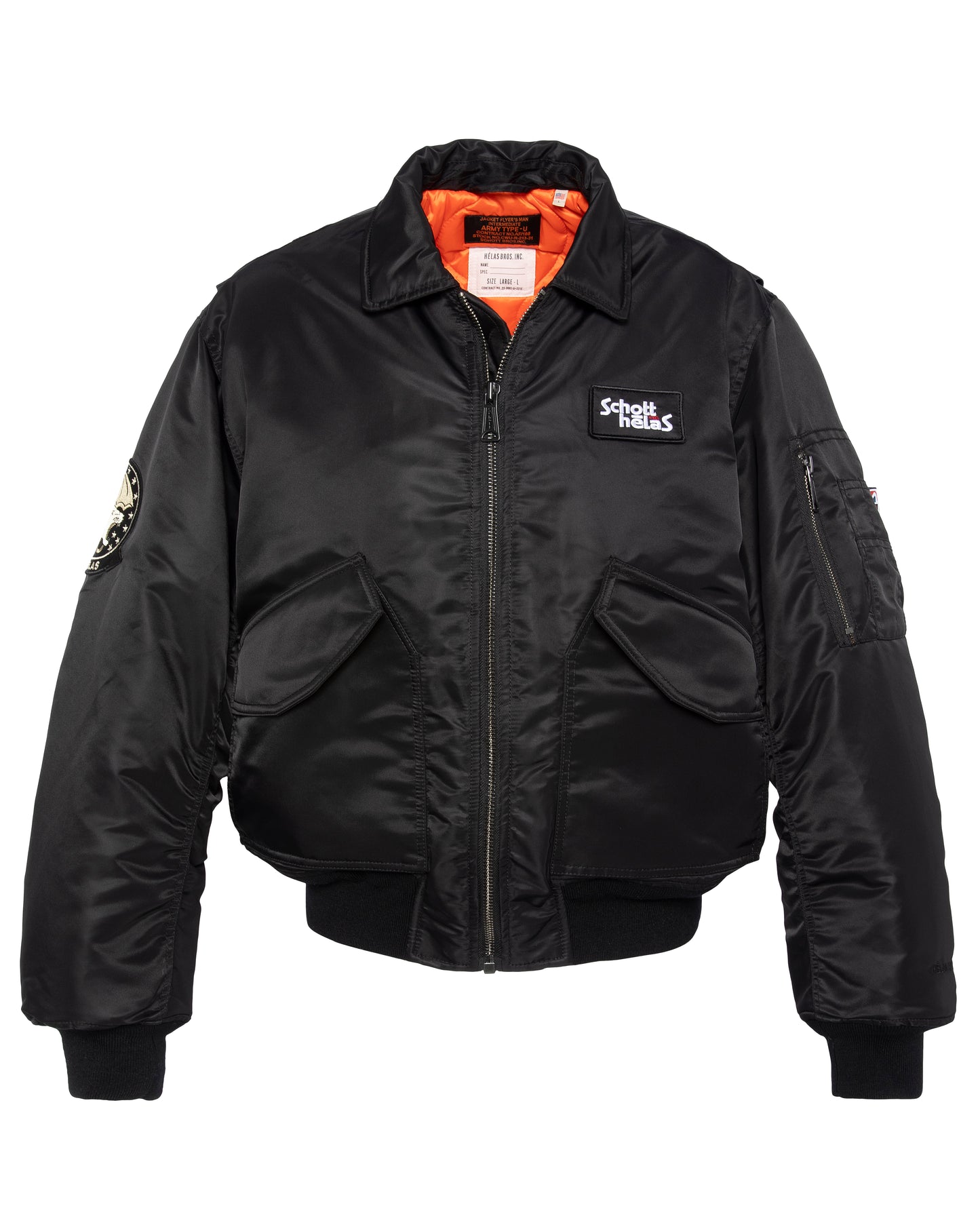 Helas X Schott Bomber Jacket Black