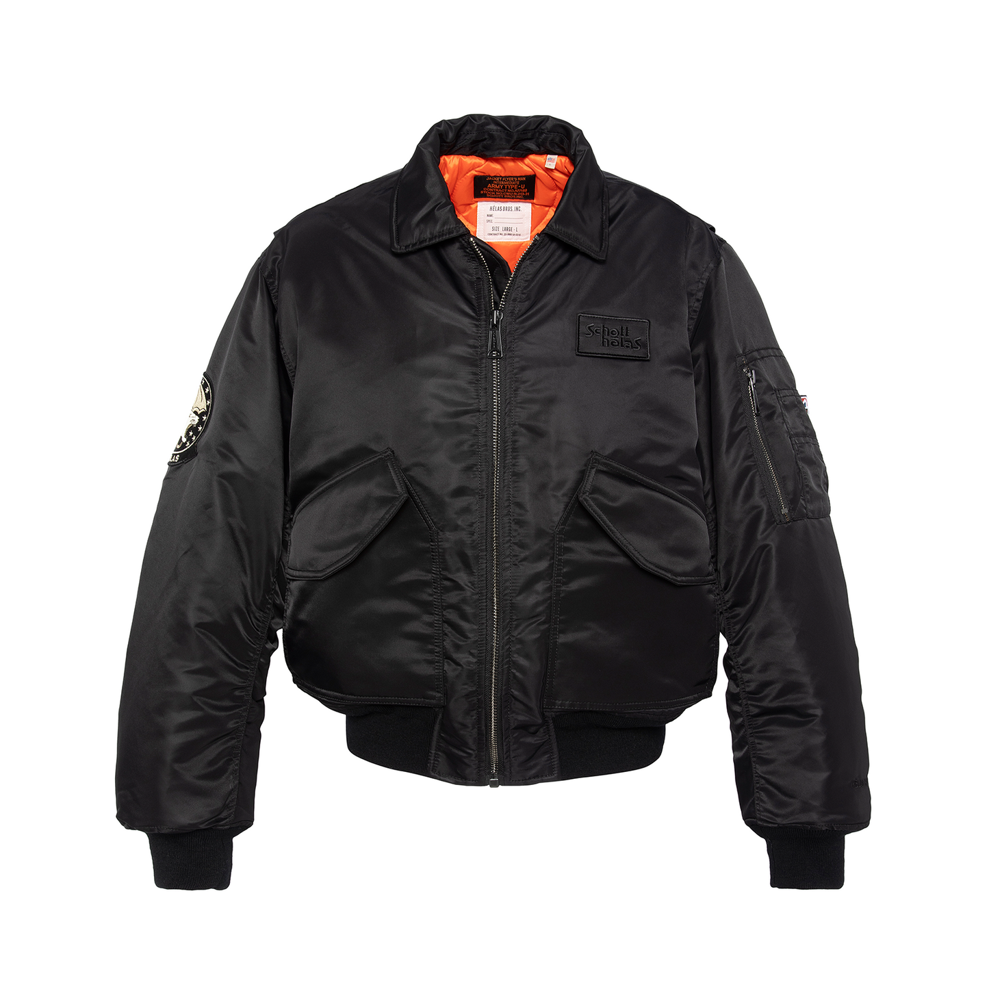 Helas X Schott Bomber Jacket Black