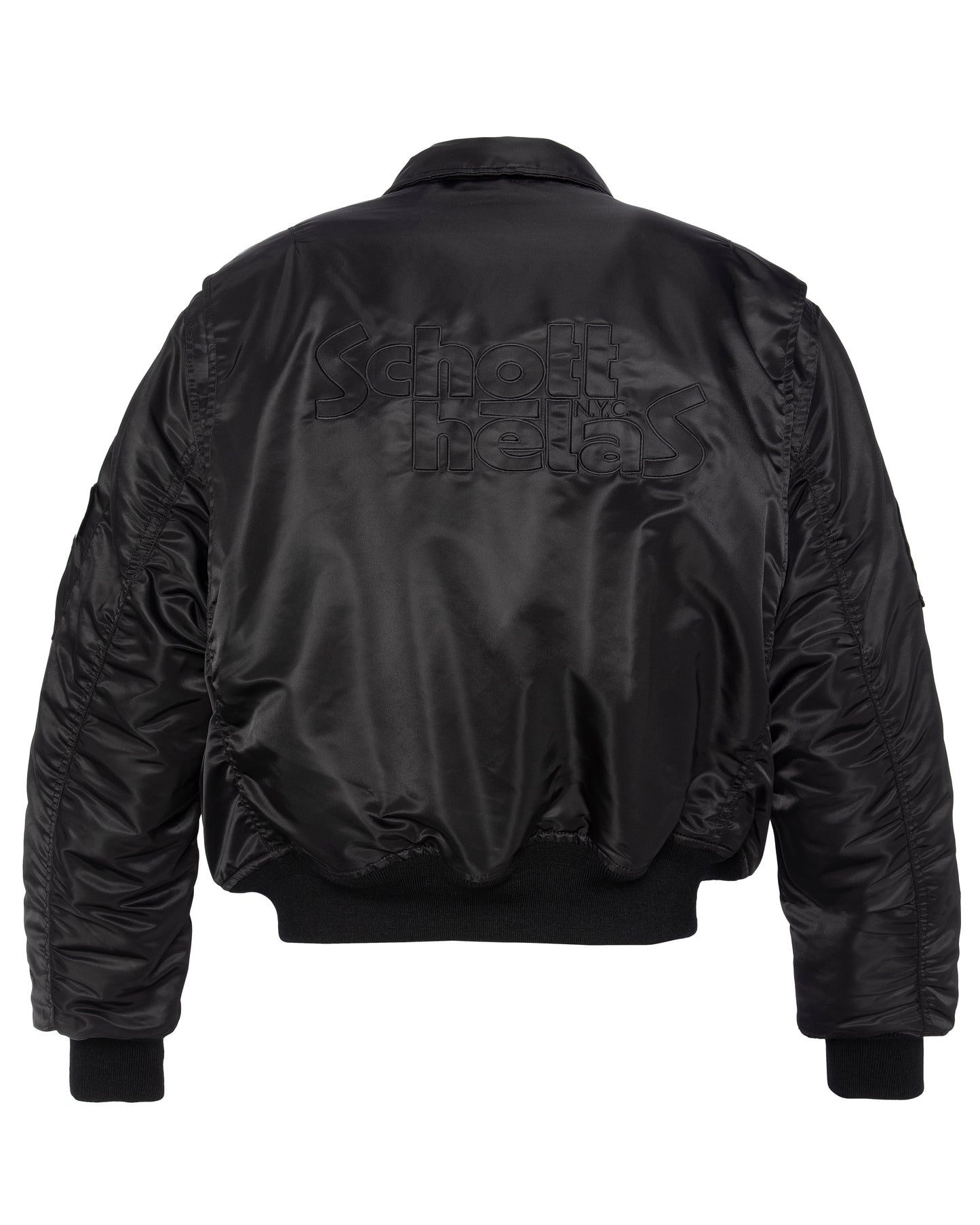 Helas X Schott Bomber Jacket Black