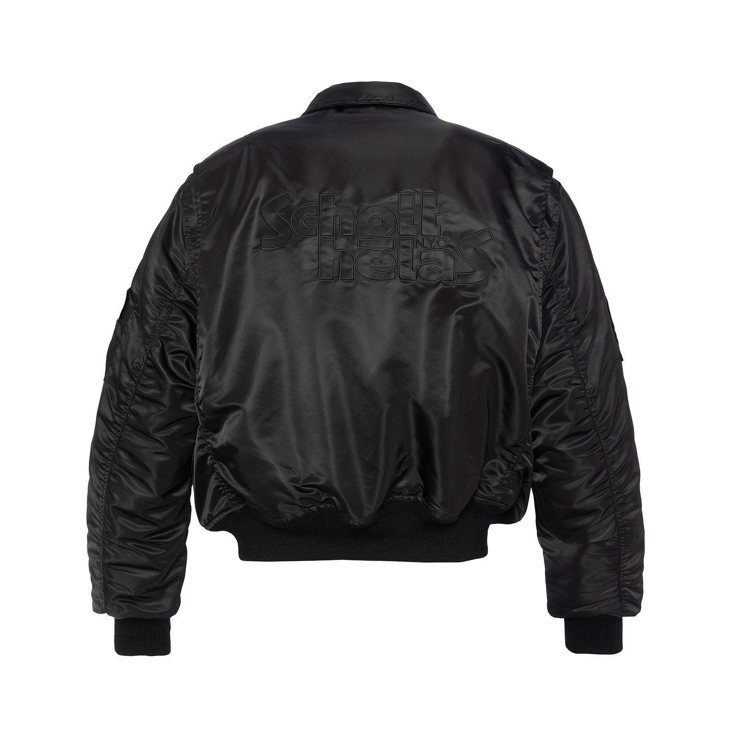 Helas X Schott Bomber Jacket Black