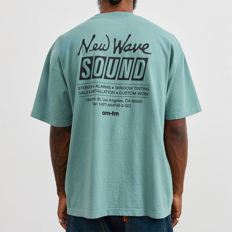 AM-FM New Wave T-shirt Atlantic Green