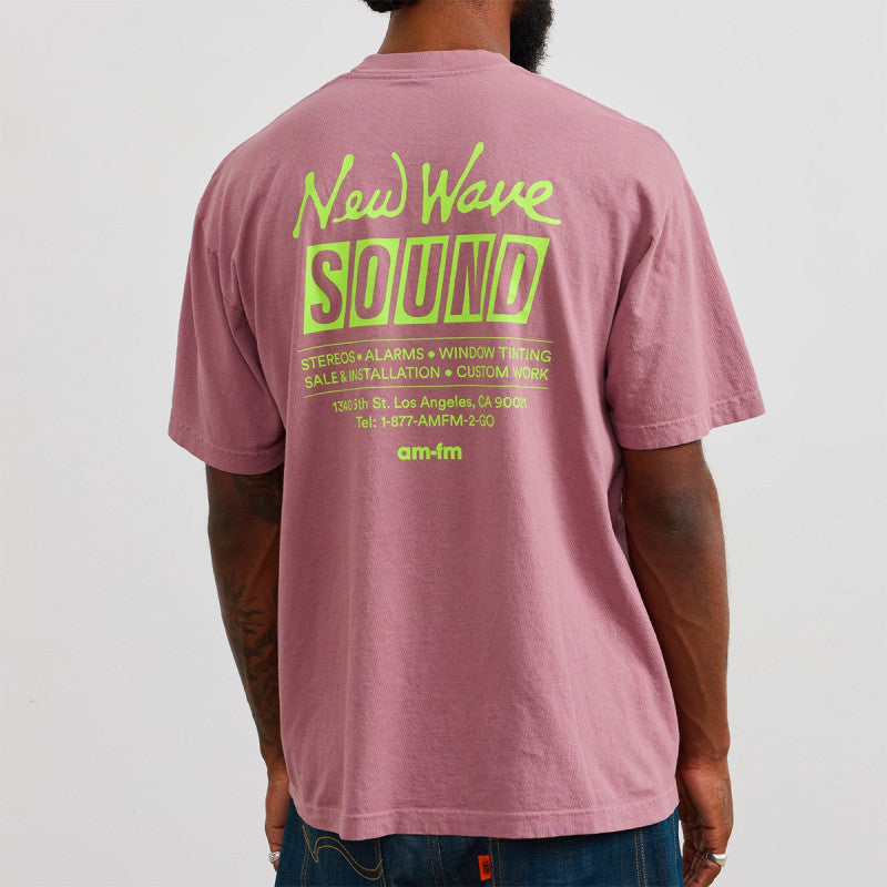 AM-FM New Wave T-shirt Mauve