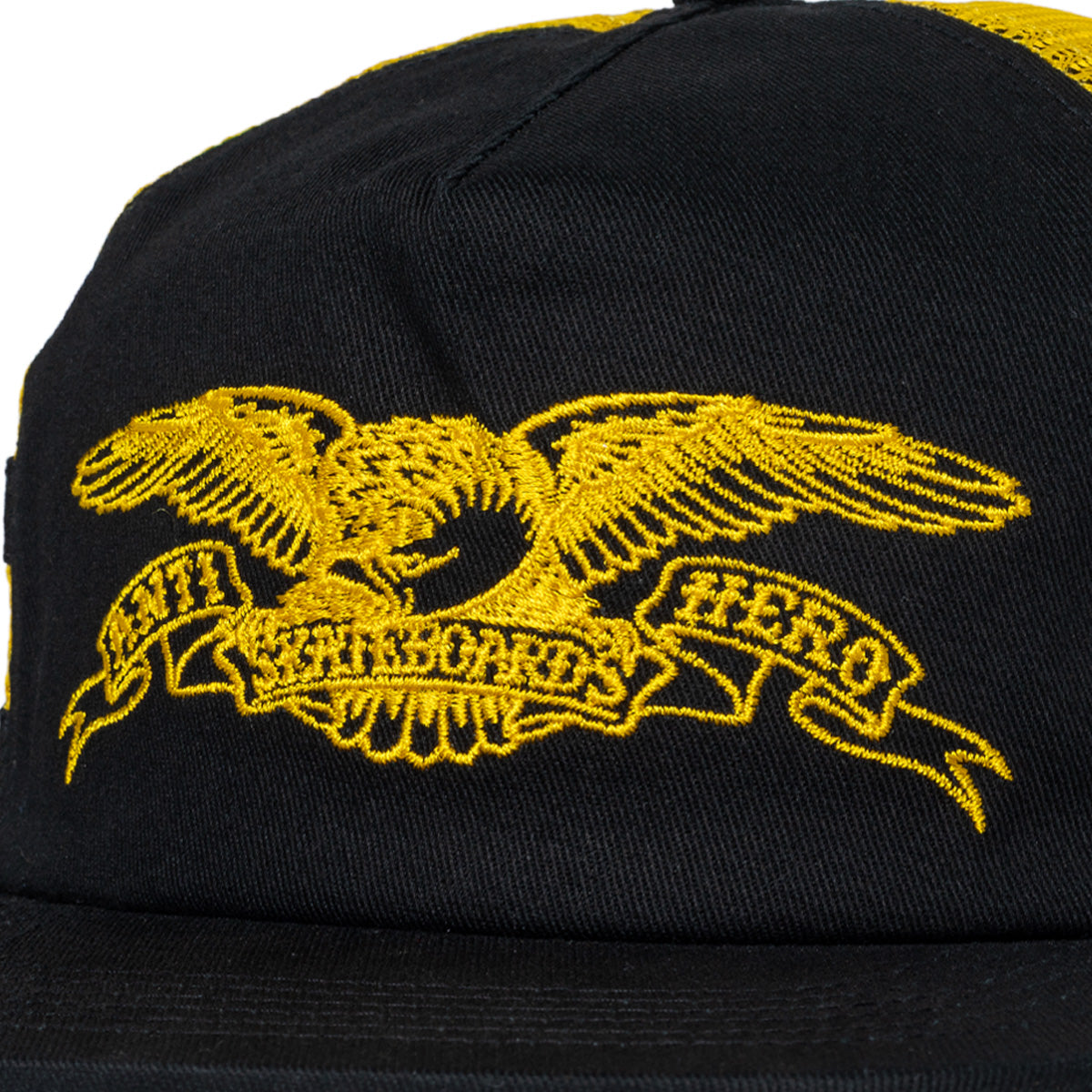 Anti Hero Basic Eagle Snapback Cap Black /Yellow