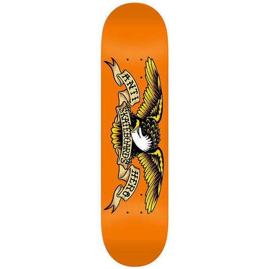 Anti Hero Classic Eagle Skateboard Deck Orange 9.0