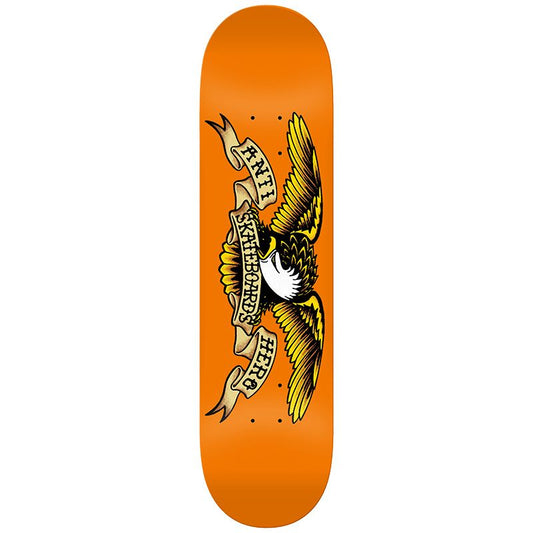 Anti Hero Team Classic Eagle Skateboard Deck Orange 9.0