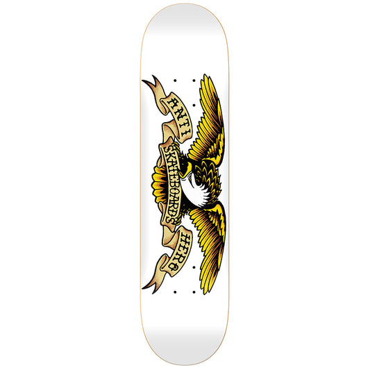 Anti Hero Classic Eagle Skateboard Deck White 8.75
