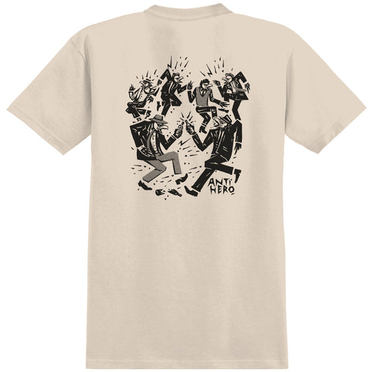 Anti Hero Ruder Bwoys Ringspun T-Shirt Heather Bone