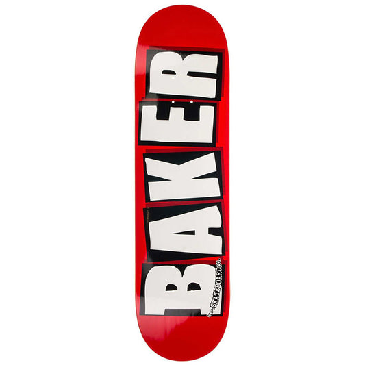 Baker Brand Logo White Skateboard Deck 8.125