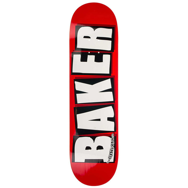 Baker Brand Logo White Skateboard Deck 8.25