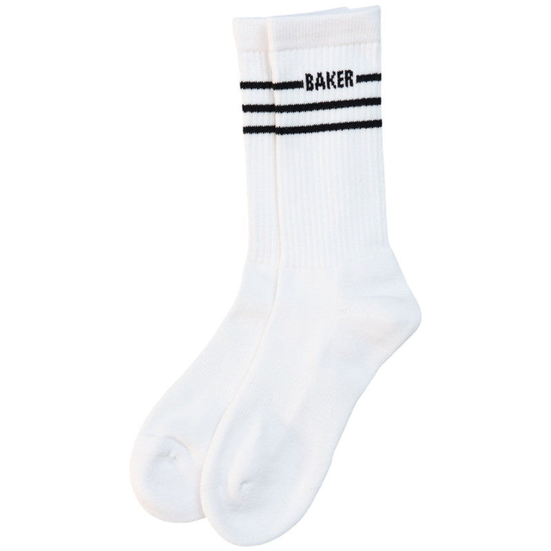 Baker Mini Stripe Socks White