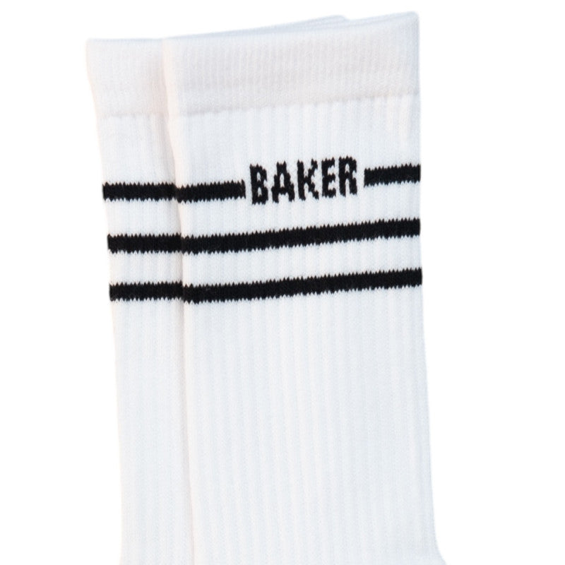 Baker Mini Stripe Socks White