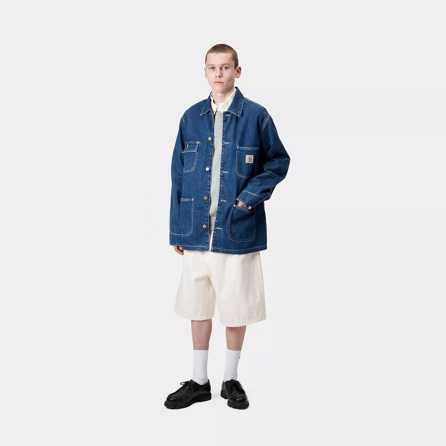 Carhartt WIP Brandon Short White Rinsed