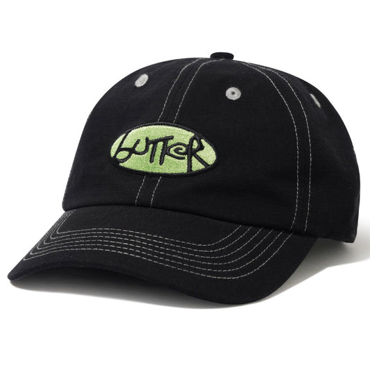 Butter Goods Abseil 6 Panel Cap Black