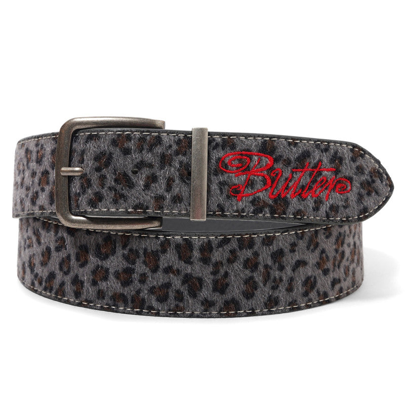 Butter Goods Animal Hide Belt Grey Leopard