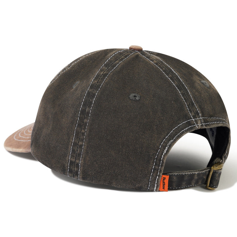 Butter Goods Art 6 Panel Cap Charcoal/Redwood