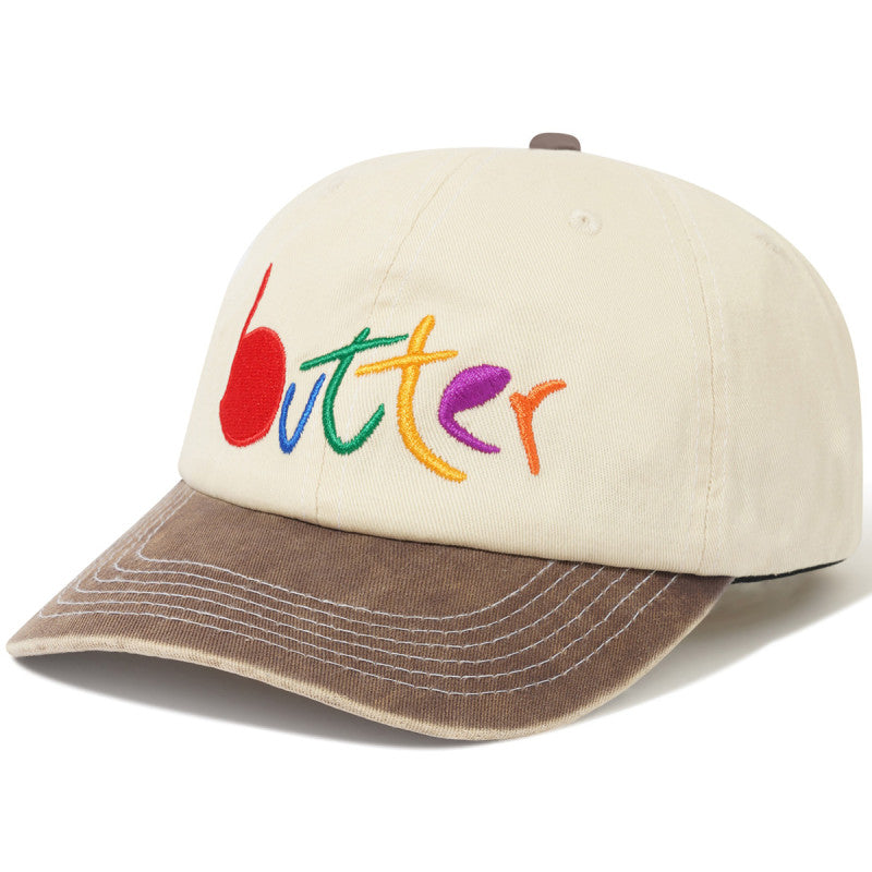 Butter Goods Art 6 Panel Cap Natural/Dusk