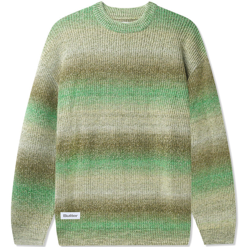 Butter Goods Beams Knit Sweater Pesto