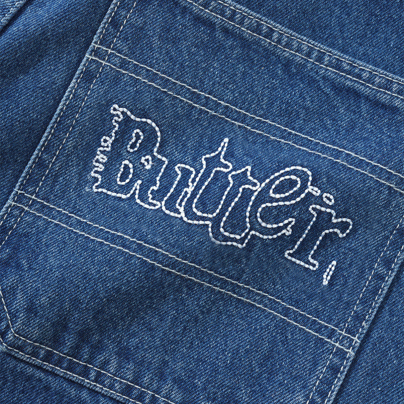 Butter Goods Breakdown Relaxed Denim Jeans Solid Blue