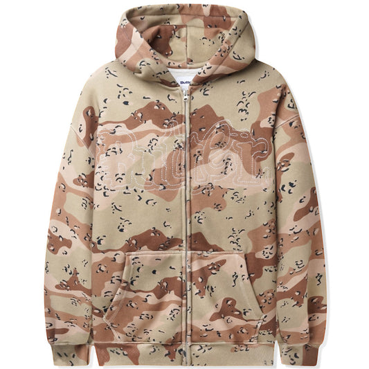 Butter Goods Breakdown Zip-Thru Hoodie Desert Camo