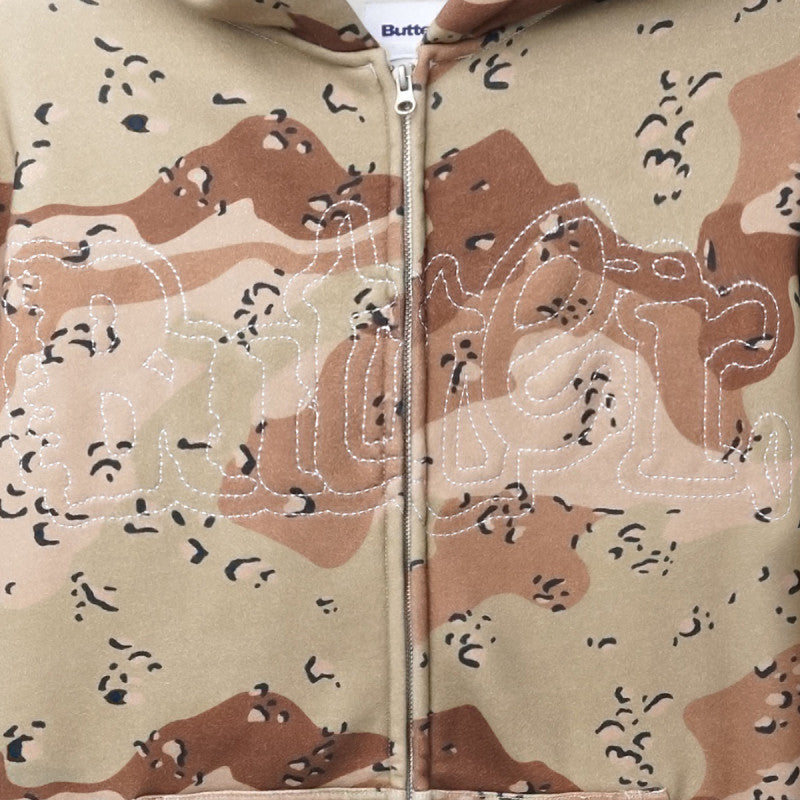 Butter Goods Breakdown Zip-Thru Hoodie Desert Camo