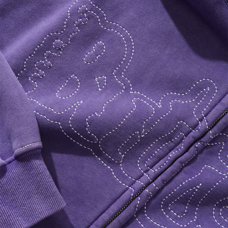 Butter Goods Breakdown Zip-Thru Hoodie Washed Purple