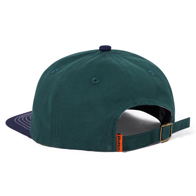 Butter Goods Caterpillar 6 Panel Cap Forest / Navy