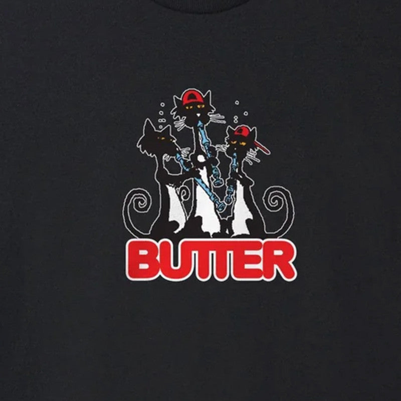 Butter Goods Cats T-Shirt Black