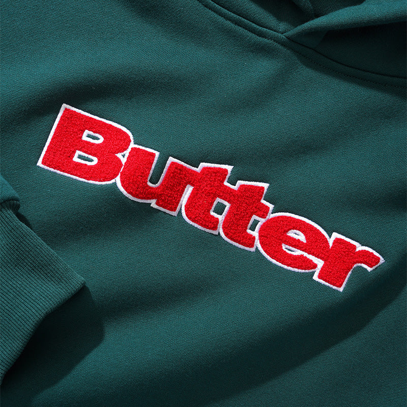 Butter Goods Chenille Logo Hoodie Forest