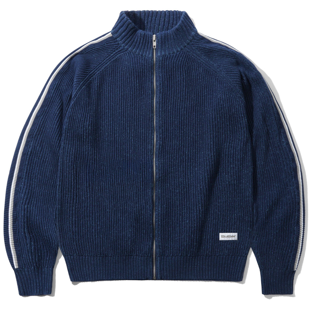 Butter Goods Club Zip-Thru Knit Navy