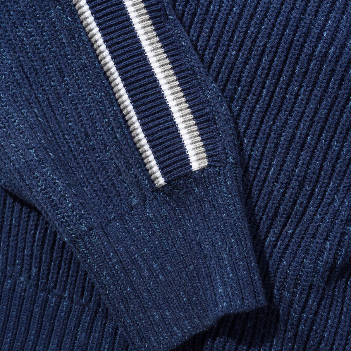 Butter Goods Club Zip-Thru Knit Navy