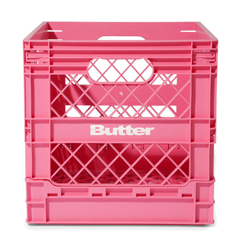 Butter Goods Collapsable Record Crate Pink