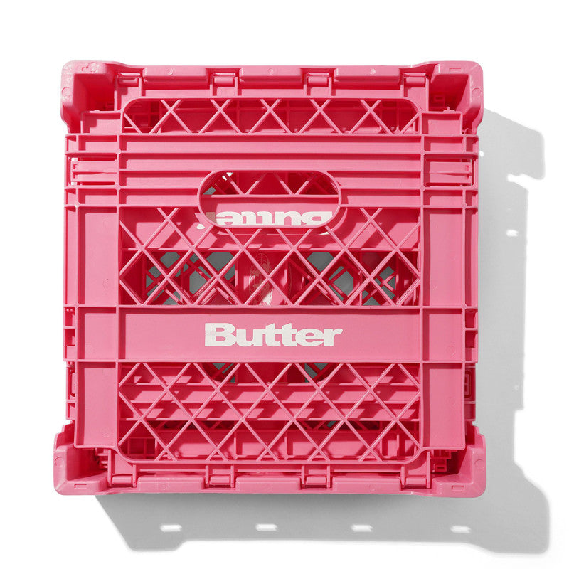 Butter Goods Collapsable Record Crate Pink