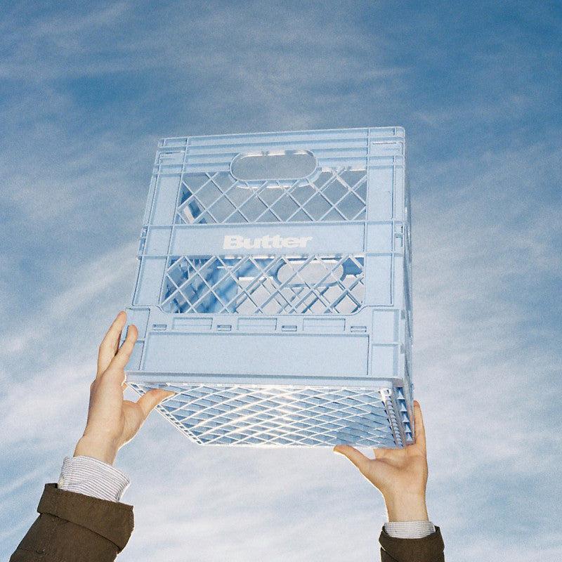 Butter Goods Collapsable Record Crate Sky Blue