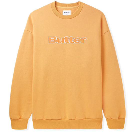 Butter Goods Cord Logo Crewneck Sweater Sorbet