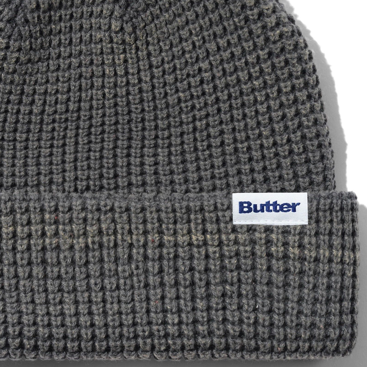 Butter Goods Distress Waffle Beanie Grey