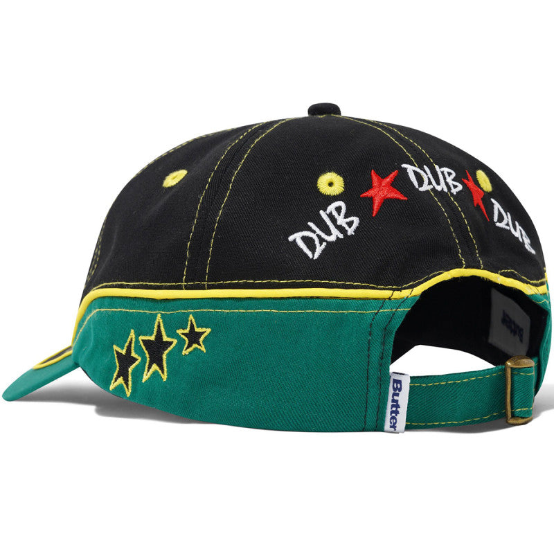 Butter Goods Dub 6 Panel Cap Black / Green