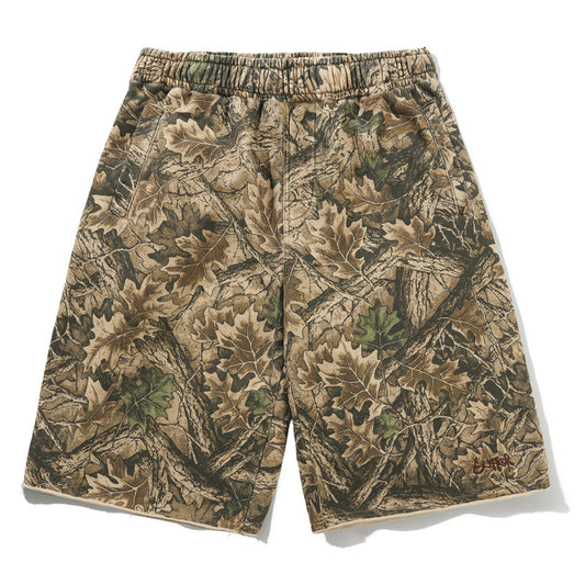 Butter Goods Fleece Shorts Forest Camo