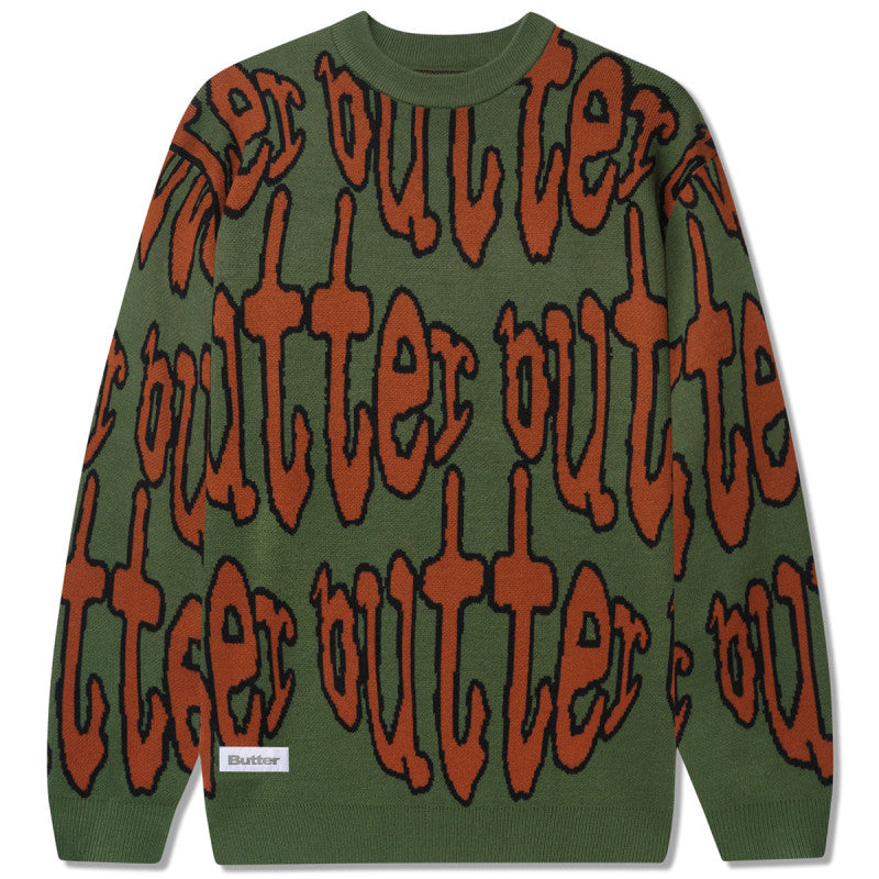 Butter Goods Frenzy Knit Sweater Fatigue