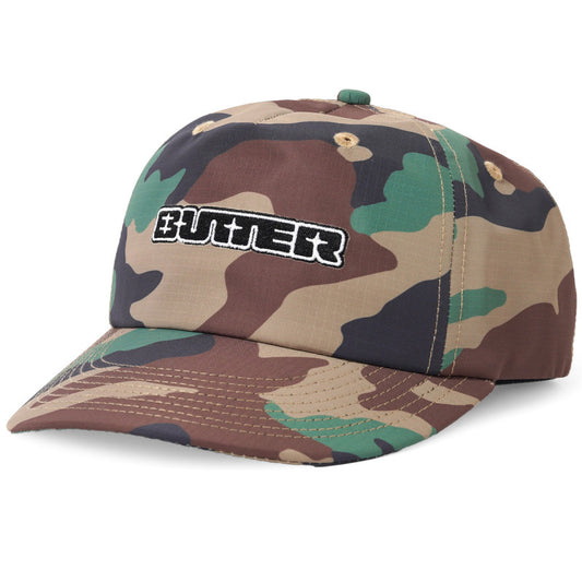 Butter Goods Glint Snapback Cap Woodland Camo