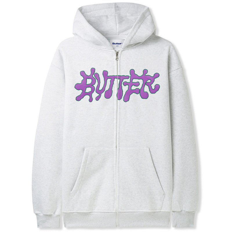 Butter Goods Ink Zip-Thru Hoodie Ash