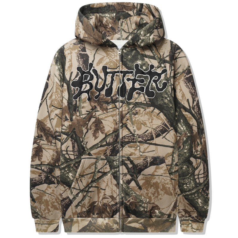 Butter Goods Ink Zip-Thru Hoodie Camo