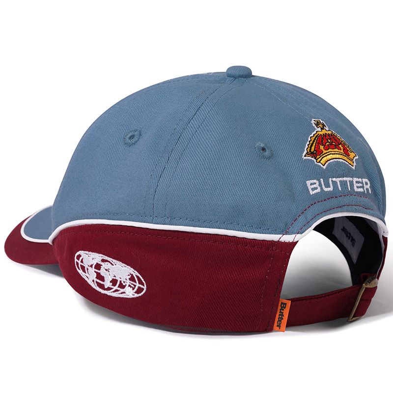 Butter Goods Internationale 6 Panel Cap Slate / Ruby