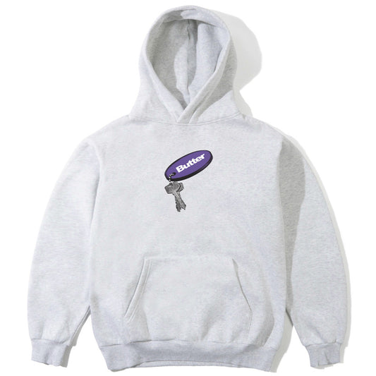 Butter Goods Key Chain Hooded Sweater Ash