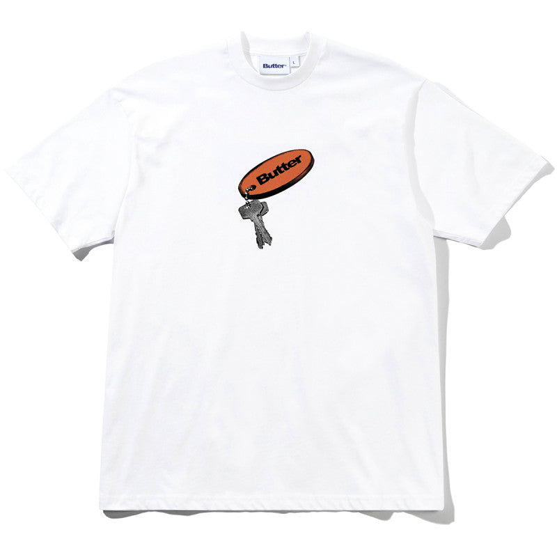 Butter Goods Key Chain T-shirt White