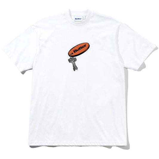 Butter Goods Key Chain T-shirt White